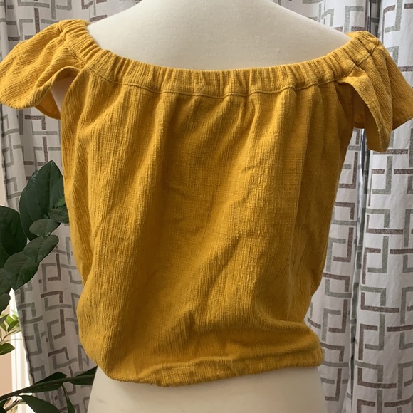💛HP💛 Madewell Texture & Thread button up top Size Medium EUC - Picture 4 of 15